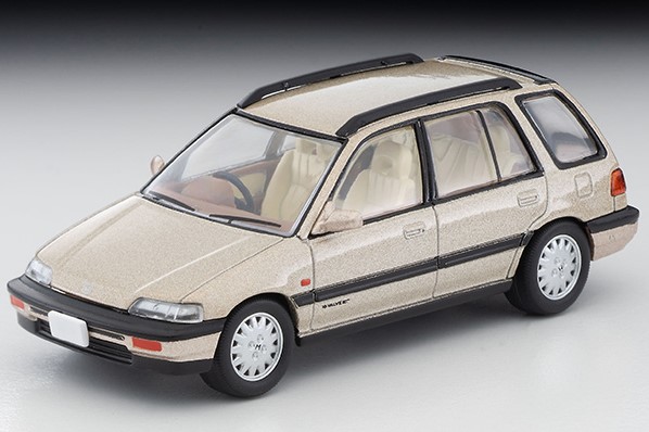 トミカリミテッドヴィンテージNEO 1/64 ホンダ シビック シャトル56i（ベージュ）87年式