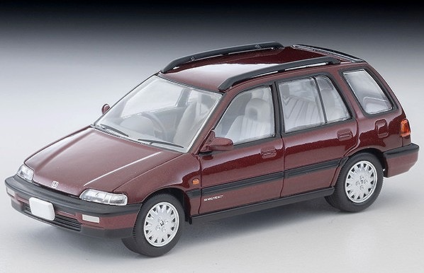 <予約 2026/6月発売予定> TOMYTEC 1/64 ホンダ シビックシャトル 56i（赤）90年式