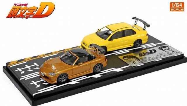 MODELER'S 1/64 頭文字D セット Vol.6 大宮智史ロードスター(NB8C) ＆ 小早川ランサーエボリューションVII