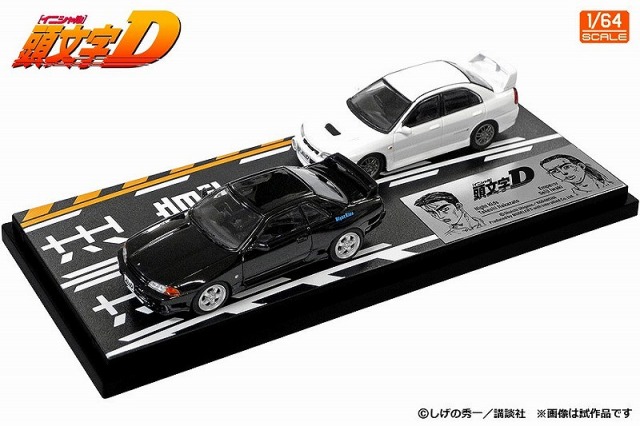 MODELAER'S 1/64 頭文字D セットVol.18　中里毅スカイラインGT-R(BNR32) & 岩城清次ランサーエボリューションIV