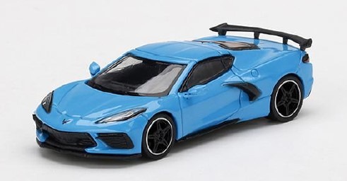 MINI GT 1/64 シボレー コルベット スティングレイ 2020 ラピッドブルー 左ハンドル