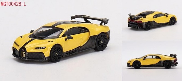 MINI GT 1/64 ブガッティ シロン ピュールスポール イエロー(左ハンドル) 