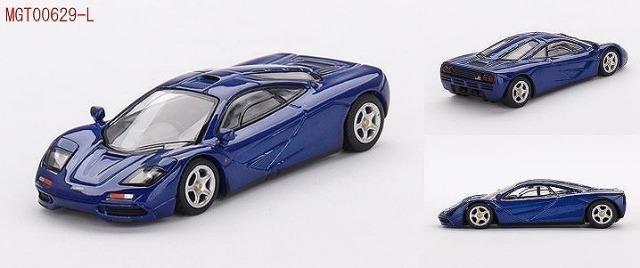 MINI GT 1/64 マクラーレン F1 コバルトブルー（左ハンドル）