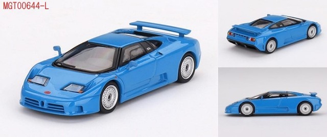 MINI GT 1/64 ブガッティ EB110 GT ブルー ブガッティ(左ハンドル)