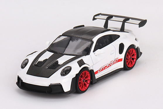 MINI GT 1/64 ポルシェ 911(992) GT3 RS ヴァイザッハパッケージ ホワイト w/パイロレッド (左ハンドル) 