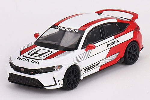 MINI GT 1/64 Honda シビック Type R 2023 #2 ペースカー ホワイト(左ハンドル)