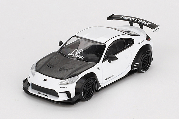 MINI GT 1/64 トヨタ GR86 LB★Nation ホワイト(右ハンドル)