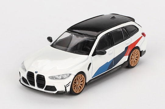 MINI GT 1/64 BMW M3 Mパフォーマンス ツーリング アルピンホワイト(左ハンドル)