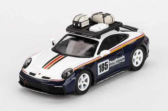 MINI GT 1/64 ポルシェ 911 ダカール ラリー デザインパッケージホワイト/ゲンチアンブルー メタリック(左ハンドル)
