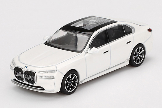 MINI GT 1/64 BMW i7 xDrive60 ミネラルホワイト(左ハンドル)