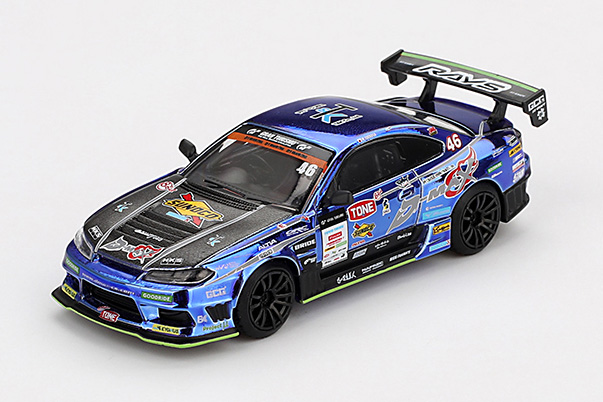 MINI GT 1/64 Nissan シルビア (S15) D1 GP 2023 #46 D-MAX RACING(右ハンドル) 日本限定