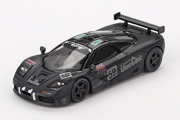 MINI GT 1/64 マクラーレン F1 GTR ルマン24時間 1995 優勝車#59 J.J.Lehto/Y.Dalmas/M.Sekiya ウェザリング塗装