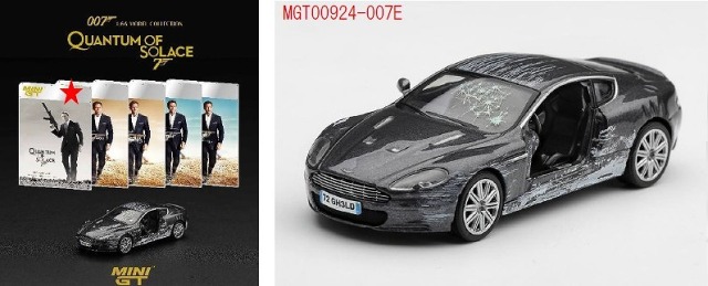 <予約 2026/12月発売予定> MINI GT 1/64 アストンマーチン DBS 「慰めの報酬」英語版パッケージ(左ハンドル)