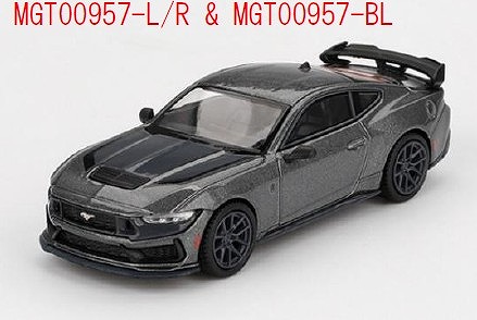 MINI GT 1/64 フォード マスタング ダークホース 2024 カーボナイズドグレー(左ハンドル)