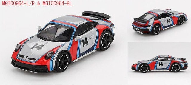 MINI GT 1/64 ポルシェ 911 ダカール "Rally 1974" アイスグレーメタリック(左ハンドル)
