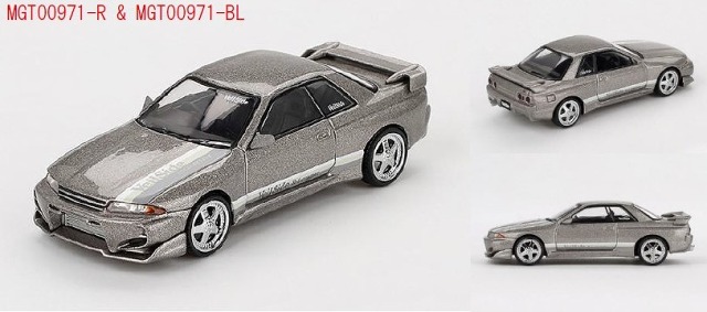 MINI GT 1/64 Nissan スカイライン GT-R R32 Veilside コンバット C-IVeilside コンバットグレー(右ハンドル)