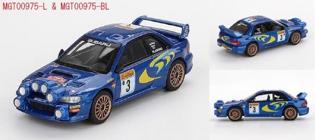 MINI GT 1/64 スバル インプレッサ WRC98 モンテカルロラリー 1998 3位入賞車#3(左ハンドル)
