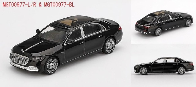 MINI GT 1/64 メルセデス マイバッハ S680 ブラック(左ハンドル)