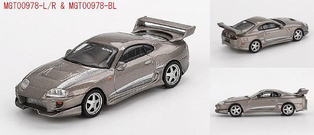 MINI GT 1/64 Toyota スープラ Veilside コンバット V-II コンバットグレー(右ハンドル)