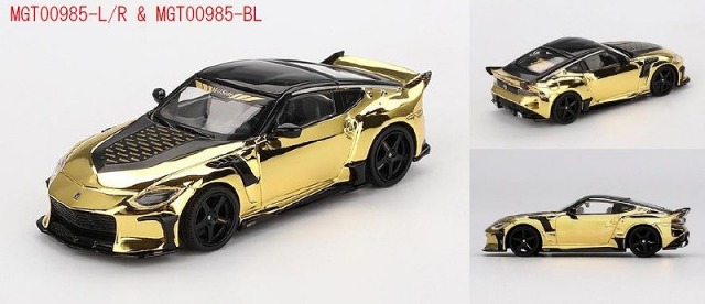 MINI GT 1/64 Nissan Z Veilside FFZ400 ゴールドクロム(右ハンドル)