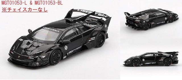 MINI GT 1/64 ランボルギーニ LB-SilhouetteWORKS MURCIELAGO GT Evo Black(左ハンドル)