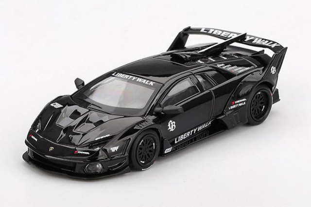 MINI GT 1/64 ランボルギーニ LB-SilhouetteWORKS MURCIELAGO GT Evo Black(左ハンドル)