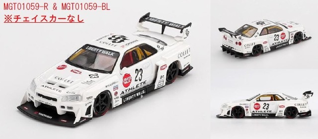 MINI GT 1/64 Nissan LB-ER34 Super Silhouette ATHLETE/COLLET(右ハンドル)