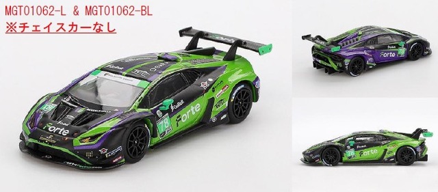 MINI GT 1/64 ランボルギーニ ウラカン GT3 EVO2 IMSA デイトナ24時間 2024#78 Forte Racing(左ハンドル)