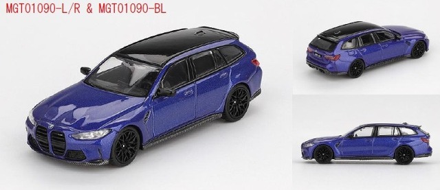 MINI GT 1/64 BMW M3 Mパフォーマンス ツーリングポルティマオブルーメタリック(左ハンドル)