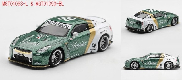<予約 2027/2月発売予定> MINI GT 1/64 LB★WORKS Nissan GT-R R35 タイプ1 カスタム ダックテイルオートフィネス(左ハンドル)