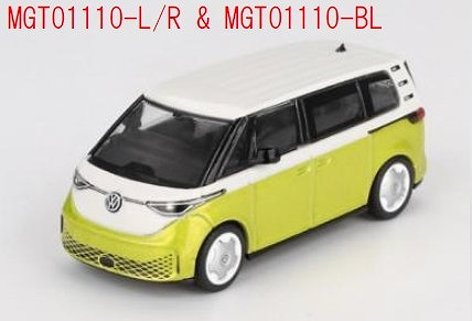 MINI GT 1/64 フォルクスワーゲン ID. Buzｚ Candy White / Pomelo Yellow(左ハンドル)