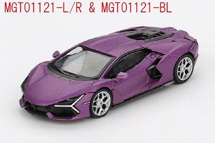 <予約 2025/11月以降発売予定> MINI GT 1/64 ランボルギーニ レヴエルト Viola 30th Matte(パープル)(左ハンドル)