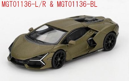 <予約 2026/6月以降発売予定> MINI GT 1/64 ランボルギーニ レヴエルト Verde Gea Matte(左ハンドル)
