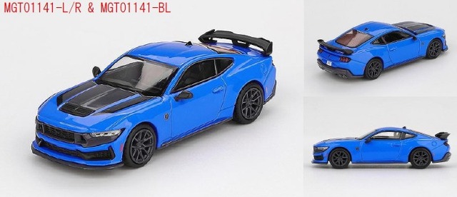 MINI GT 1/64 フォード マスタング ダークホース 2024グラバーブルー(左ハンドル)