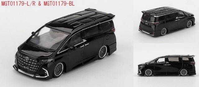 MINI GT 1/64 Toyota アルファード 40 KUHL ブラック(右ハンドル)