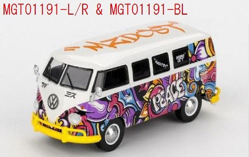 <予約 2026/6月以降発売予定> MINI GT 1/64 フォルクスワーゲン T1 マイクロバス ミズ デザイン(左ハンドル)