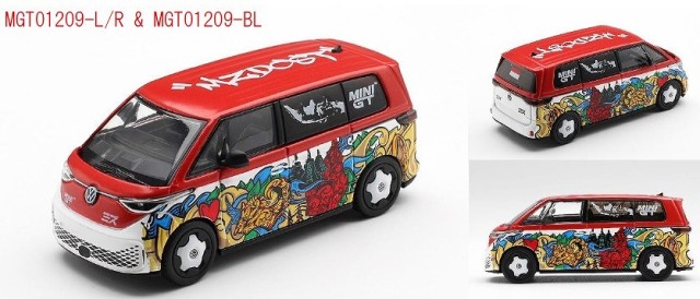 MINI GT 1/64 フォルクスワーゲン ID. Buzz ミズデザイン(左ハンドル)