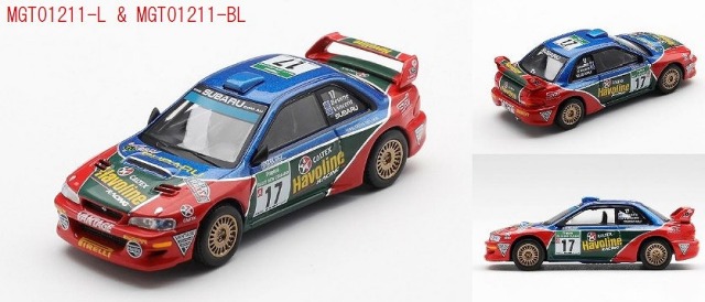 MINI GT 1/64 スバル インプレッサ WRC98 ラリー・ニュージーランド 2000#17(左ハンドル)
