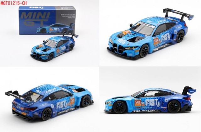 MINI GT 1/64 BMW M4 GT3 EVO 中国GT 2025 #90 FIST Team AAI(左ハンドル) 中国限定