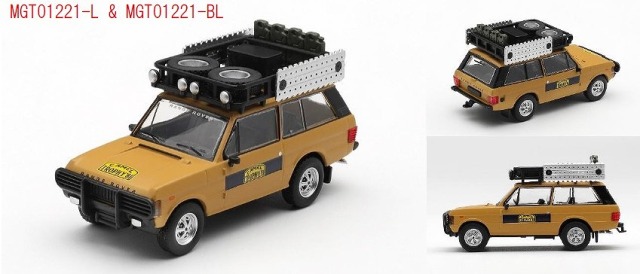 <予約 2026/7月発売予定> MINI GT 1/64 レンジ ローバー 1981 キャメルトロフィー スマトラK.Stoppa & A.Valldorf(左ハンドル)
