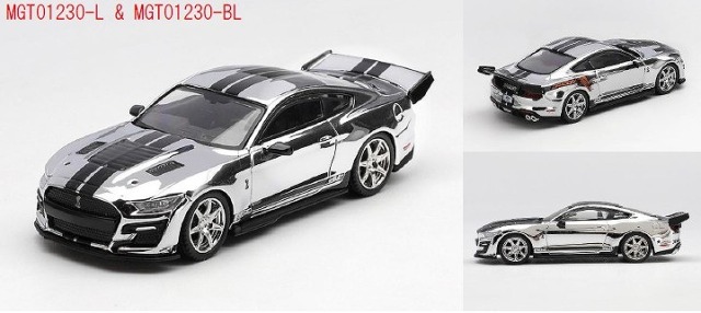 <予約 2026/8月発売予定> MINI GT 1/64 シェルビー GT500 ドラゴンスネーク コンセプト クロムシルバー(左ハンドル)