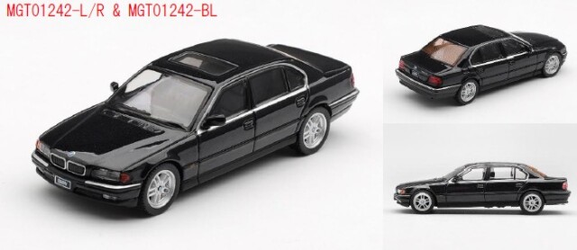 <予約 2026/9月発売予定> MINI GT 1/64 BMW 750IL ブラックサファイア(左ハンドル)