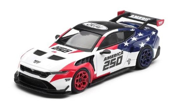 <予約 2026/6月発売予定> MINI GT 1/64 フォード マスタング GTD アメリカ建国250周年(左ハンドル) 北米限定
