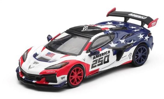 <予約 2026/6月発売予定> MINI GT 1/64 シボレー コルベット ZR1 アメリカ建国250周年(左ハンドル) 北米限定