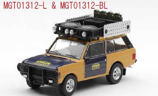 <予約 2026/10月発売予定> MINI GT 1/64 レンジ ローバー 1981 キャメルトロフィー スマトラH.Fischer & W.Bays (左ハンドル)