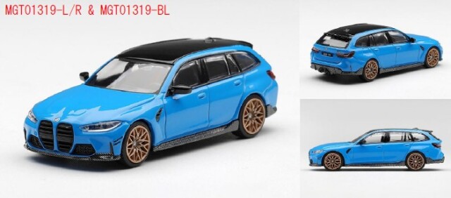 <予約 2026/11月以降発売予定> MINI GT 1/43 BMW M3 Mパフォーマンス ツーリング リビエラブルー(左ハンドル)