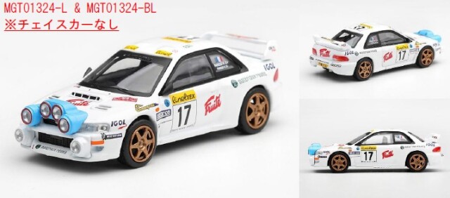 <予約 2026/11月発売予定> MINI GT 1/64 スバル インプレッサ WRC98 モンテカルロラリー 1999 #17(左ハンドル)