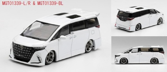 <予約 2026/12月発売予定> MINI GT 1/64 Toyota アルファード 40 KUHL ホワイト(右ハンドル)