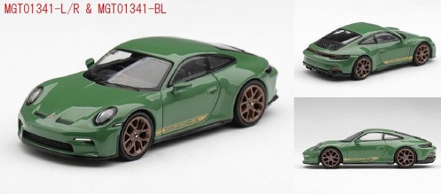 <予約 2027/2月発売予定> MINI GT 1/64 ポルシェ 911(992) GT3 ツーリング Auratiumグリーン(左ハンドル)