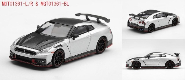 <予約 2027/2月発売予定> MINI GT 1/64 Nissan GT-R Nismo 2024 シルバー(右ハンドル)